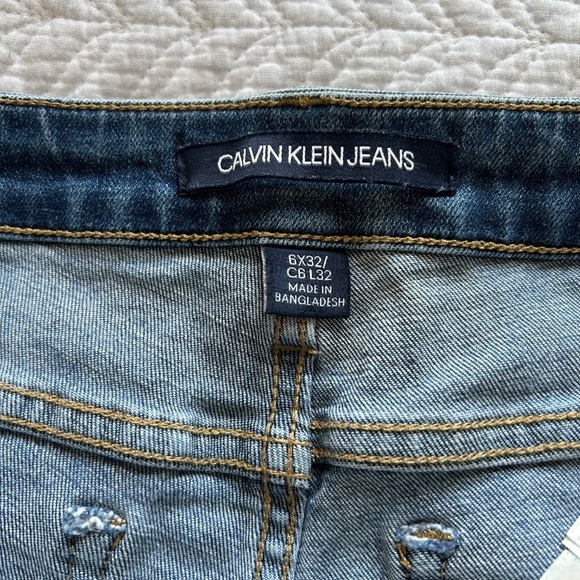 Calvin Klein Jeans 001 Super Skinny Mid Rise Jeans Med Wash Size 6 - Picture 5 of 15